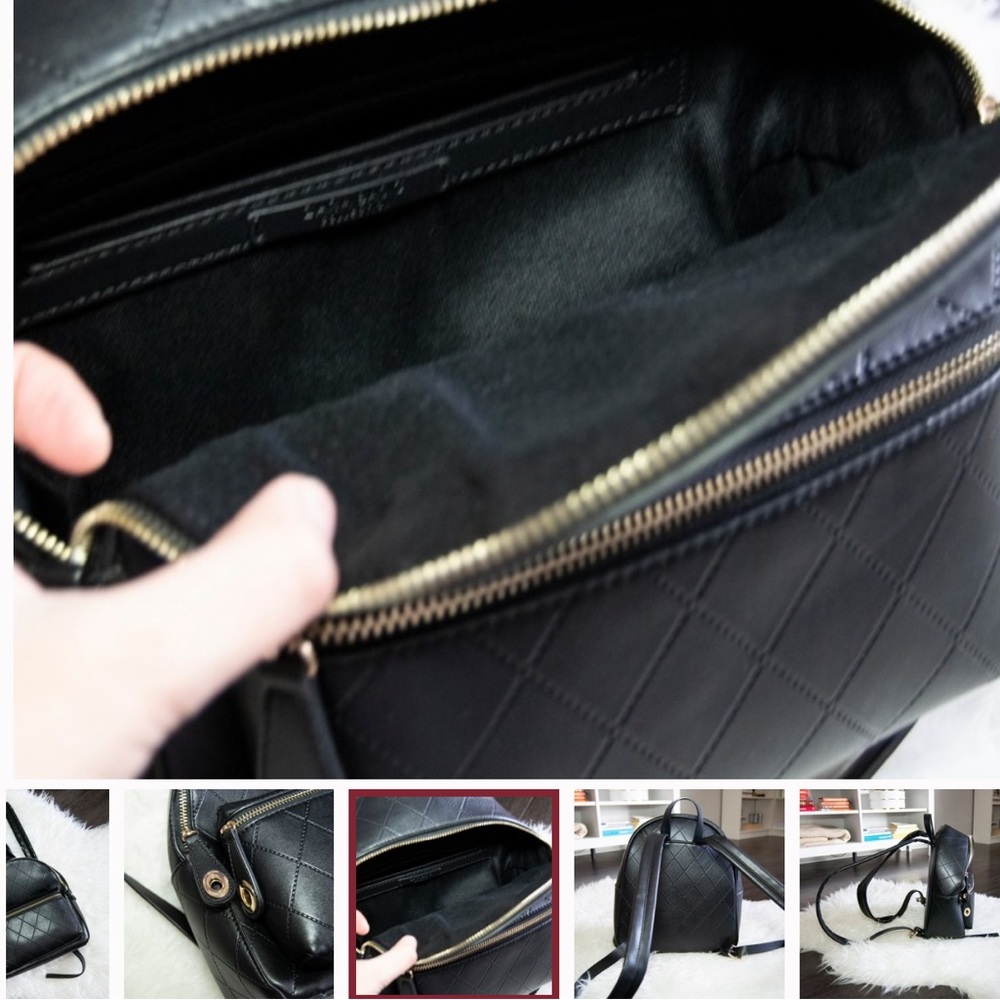 Zara Mini Backpack-quilted black - Picture 5 of 6
